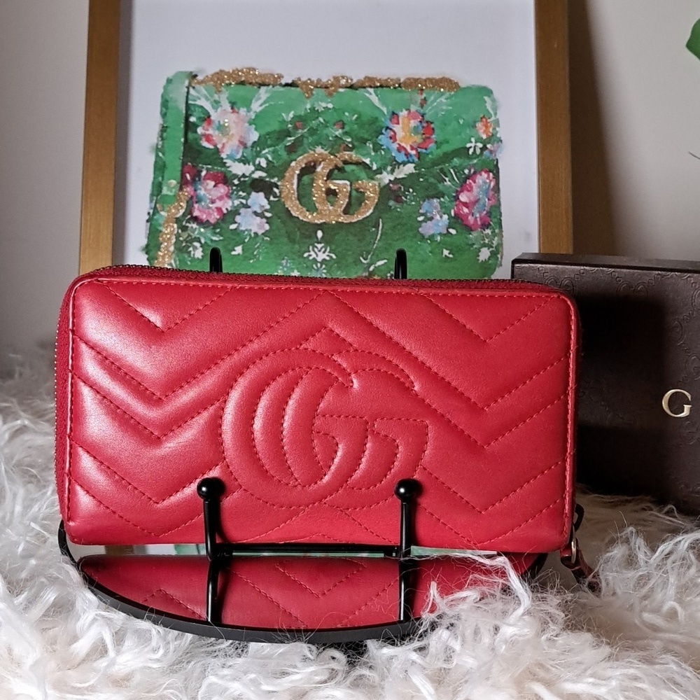 Gucci GG Marmot Zip Around Wallet  EUC - Picture 3 of 17